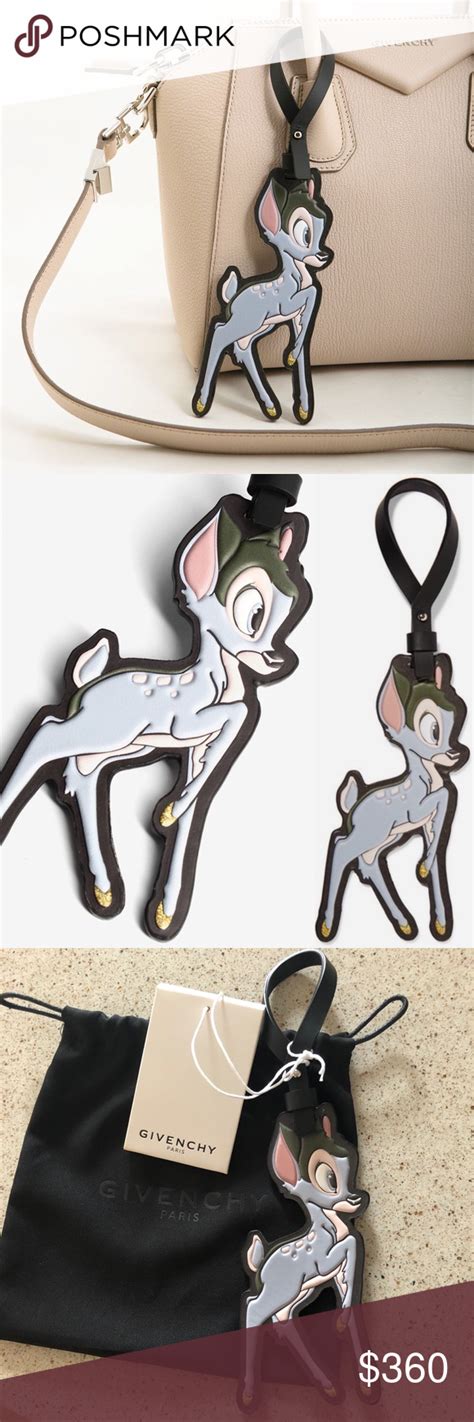 Givenchy Paris Disney Bambi Leather Bag Charm 